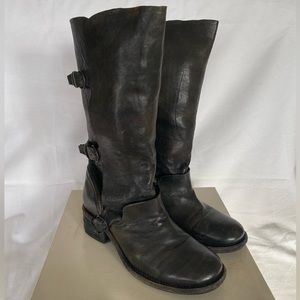 All Saints Ismaris Long Boot - Leather only worn twice, excellent condition.